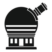 Astronomical observatory icon, simple style vector