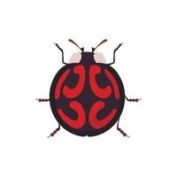Bug icon, cartoon style vector