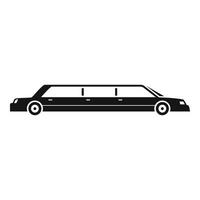 Modern limousine icon, simple style vector