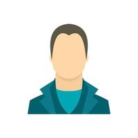 Man icon in flat style vector