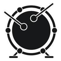 Drums icon, simple style vector