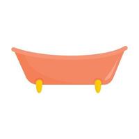 Baby bathtube icon, flat style vector