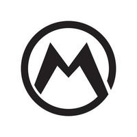 Letter m logo images vector
