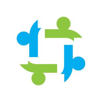 Teamwork logo images vector
