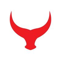 Bull horn logo images vector