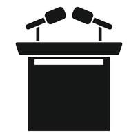 Speaker stand icon, simple style vector