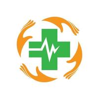 Medical care logo images vector