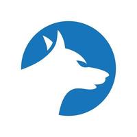 Wolf logo images vector