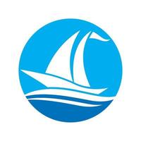 Cruise ship logo images vector