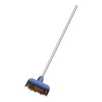 Brush mop icon, cartoon style vector