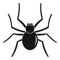 icono de araña de hierba, estilo simple vector