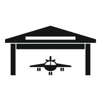 Storage hangar icon, simple style vector