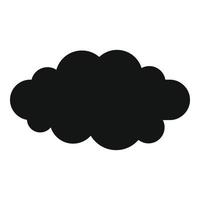 icono de nube translúcida luminosa, estilo simple. vector