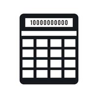 Calculator icon, simple style vector