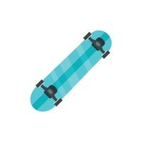 Sport skateboard icon, flat style vector