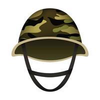 casco de camuflaje de la maqueta del ejército, estilo realista vector