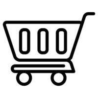 Trolley line icon on white background vector