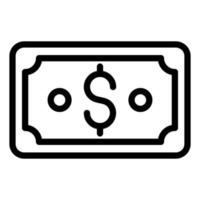 Money line icon on white background vector