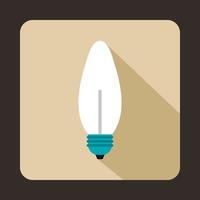 Lamp oval shape icon in flat style vector