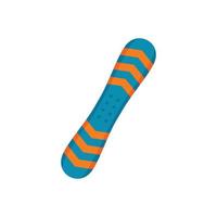 Snowboard icon, flat style vector