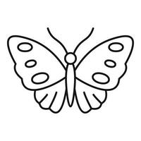 icono de mariposa infantil, estilo plano vector