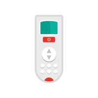 Remote control of conditioner icon, flat style vector