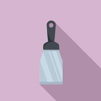 Putty knife build icon, flat style vector