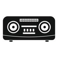 Modern radio icon, simple style vector