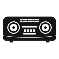 icono de radio moderno, estilo simple vector