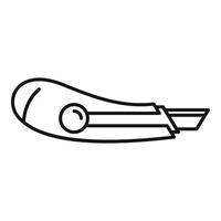 Cutter equipment icon, outline style vector
