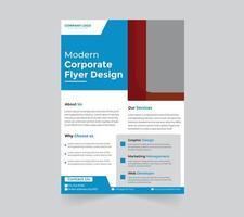 Modern business flyer design template vector