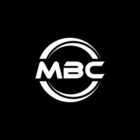 diseño del logotipo de la letra mbc en la ilustración. logotipo vectorial, diseños de caligrafía para logotipo, afiche, invitación, etc. vector