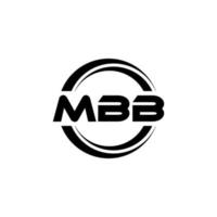 MBB letter logo design in illustration. Vector logo, calligraphy designs for logo, Poster, Invitation, etc.