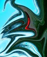 A digital illustration of modern abstract liquid marble texture. Waves and flowing shaped. High quality details. photo