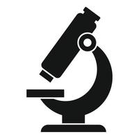 Medicinal microscope icon, simple style vector