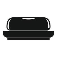 Protect soap icon, simple style vector