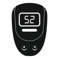 Electronic glucometer icon, simple style vector