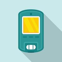 Digital glucometer icon, flat style vector