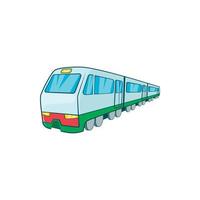 icono de tren en estilo de dibujos animados vector