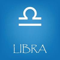 libra signo del zodiaco icono vector simple