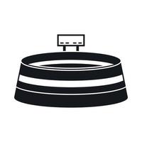 Stadium icon in simple style vector