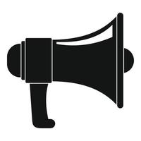 One megaphone icon, simple style vector