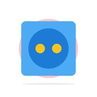 Plug Board Eco Energy Power Abstract Circle Background Flat color Icon vector