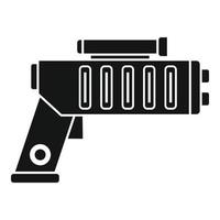 Weapon blaster icon, simple style vector