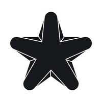 Star icon, simple style vector