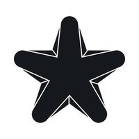 Star icon, simple style vector