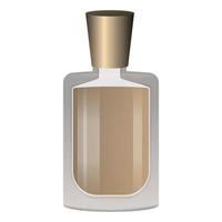 Cologne perfume icon, cartoon style vector