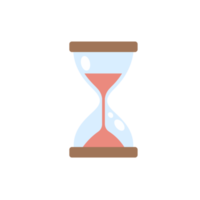 The hourglass is running out of time. end of deadline png