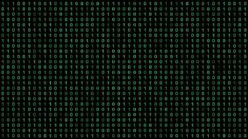 Abstract futuristic cyberspace with binary code.Digital binary data. Matrix background with digits photo