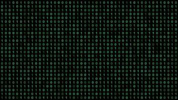 Abstract futuristic cyberspace with binary code.Digital binary data. Matrix background with digits photo